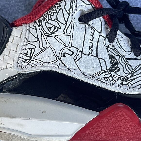 Air Jordan Dub Zero TD Sneaker Toddler Size 6C Lace Up 311072-116 Varsity Red - Picture 3 of 7